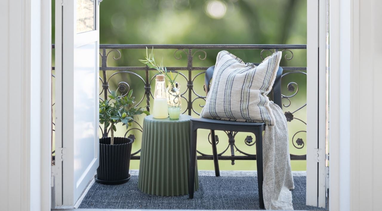 Slik innreder du en liten balkong