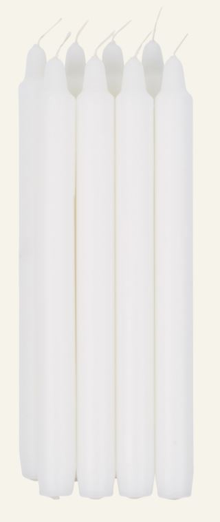 Kid Moments 8pk Stakelys Hvit 25 cm