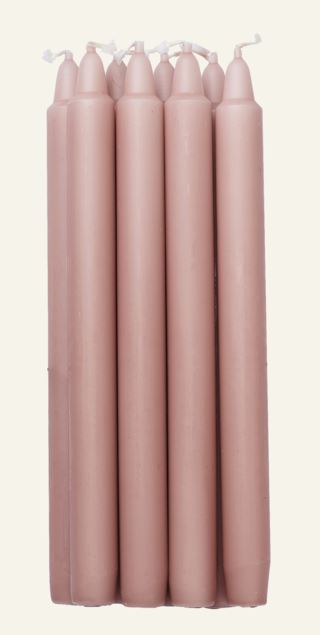 Kid Moments 8pk Stakelys Pudderrosa 25 cm