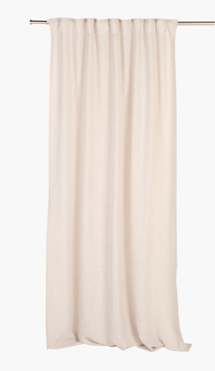 Gardin lys grå - 135x220 cm 7cm lys grå - 1