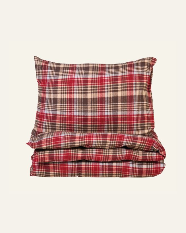 Garnfarget flanell sengesett multi - 140x200 cm multi - 1