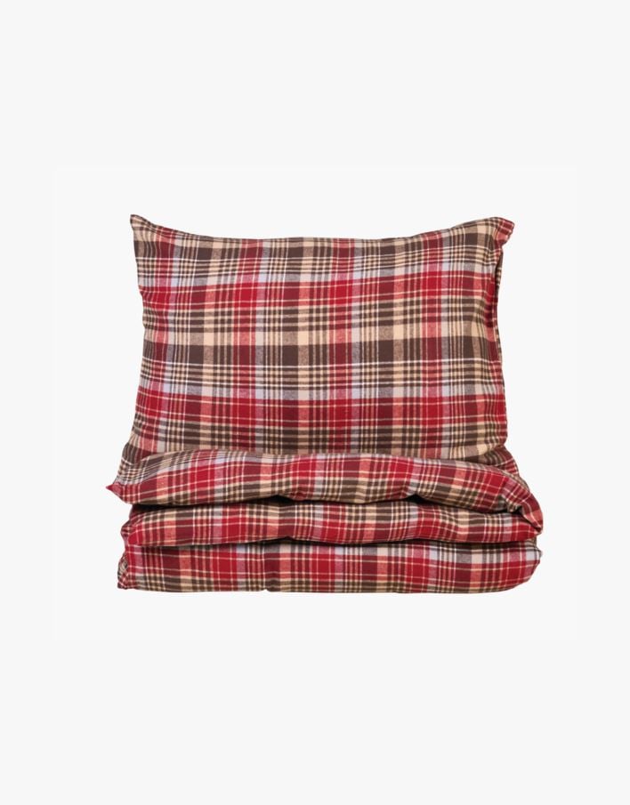 Garnfarget flanell sengesett multi - 200x220 cm multi - 1
