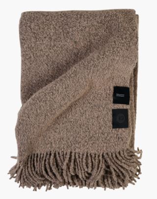 Premium Collection Boucle Pledd Muldvarp 130x190 cm