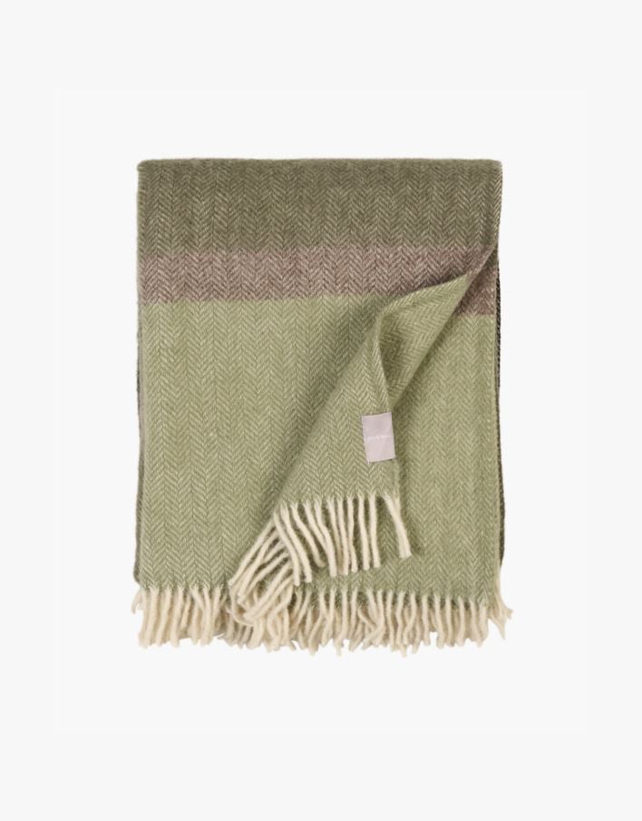 Ullpledd multi grønn - 130x170 cm multi grønn - 1