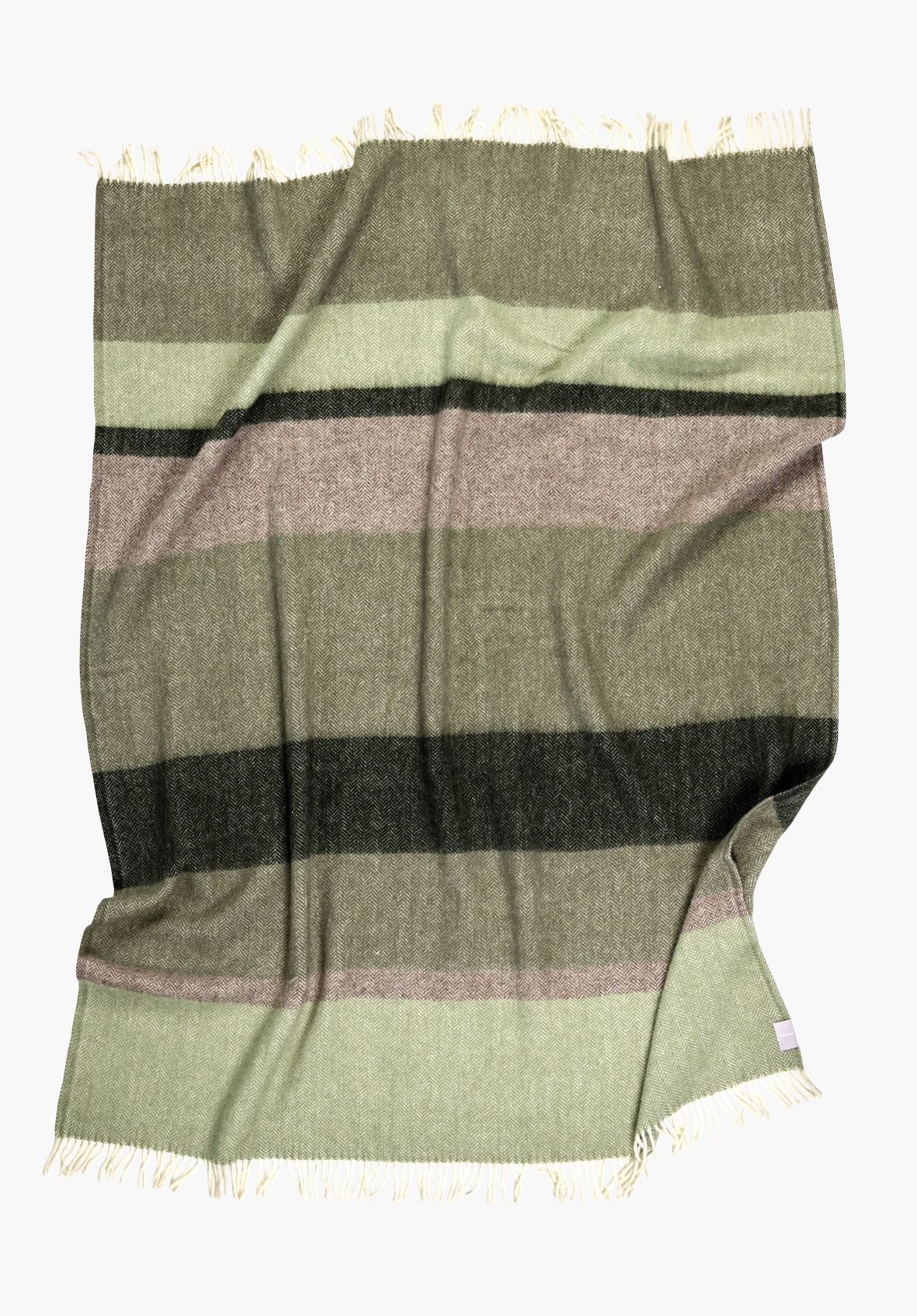 Ullpledd multi grønn - 2
