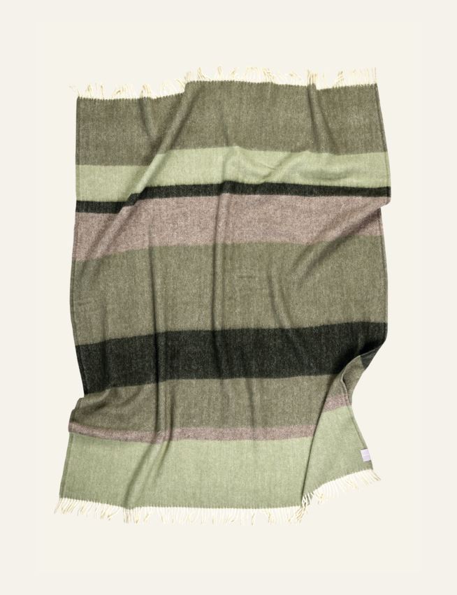 Ullpledd multi grønn - 2