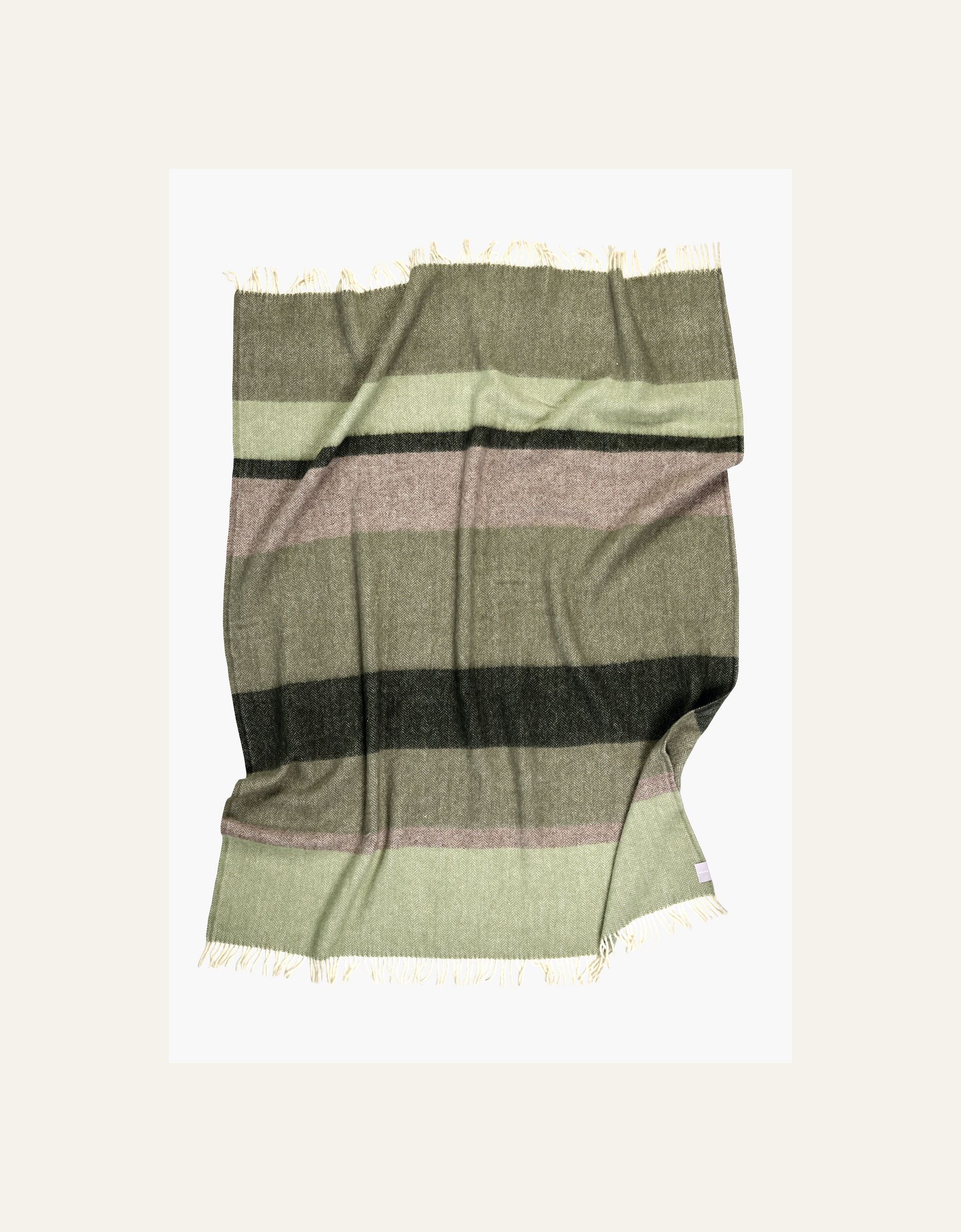 Ullpledd multi grønn - 2