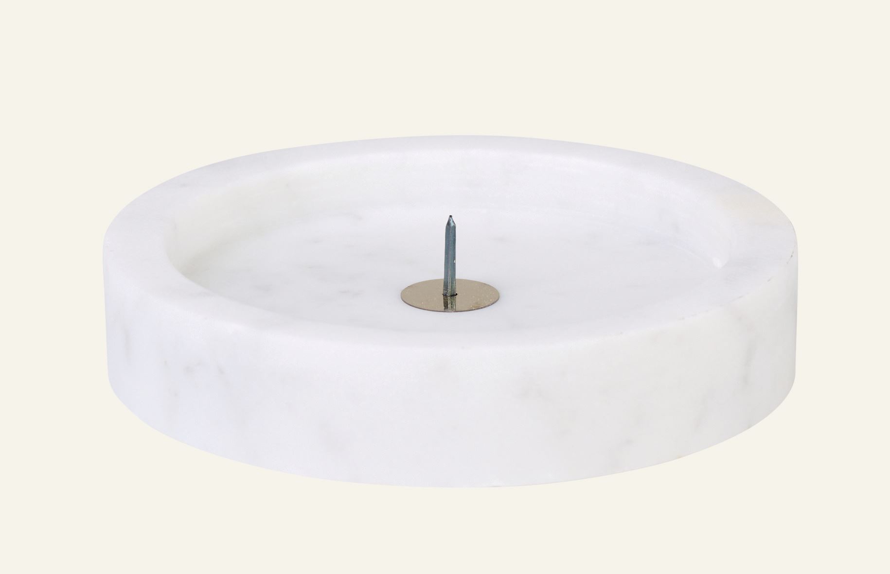 Lysholder hvit - ø10x2 cm hvit - 1