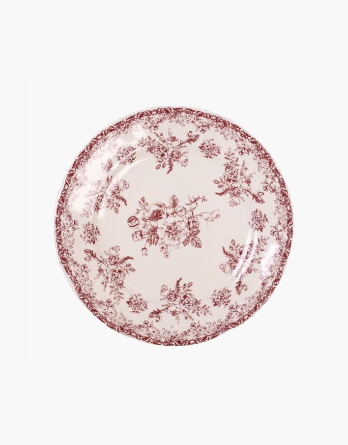 Tallerken rød - ø20 cm rød - 1