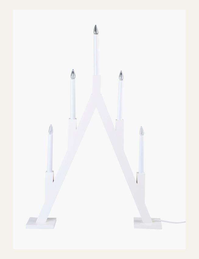 Adventsstake hvit - 2