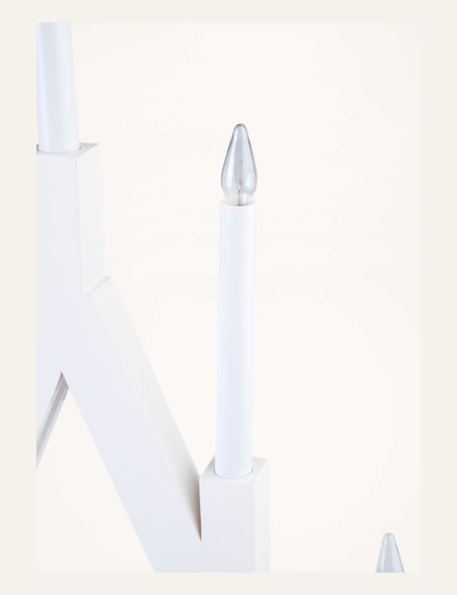 Adventsstake hvit - 3