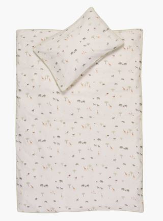 Kid Safari Sengesett Baby Multi Hvit 140x200 50x70cm