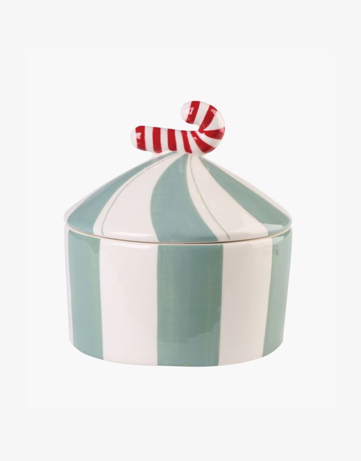 Krukke m/lokk grønn - ø15 h15,9 cm grønn - 1