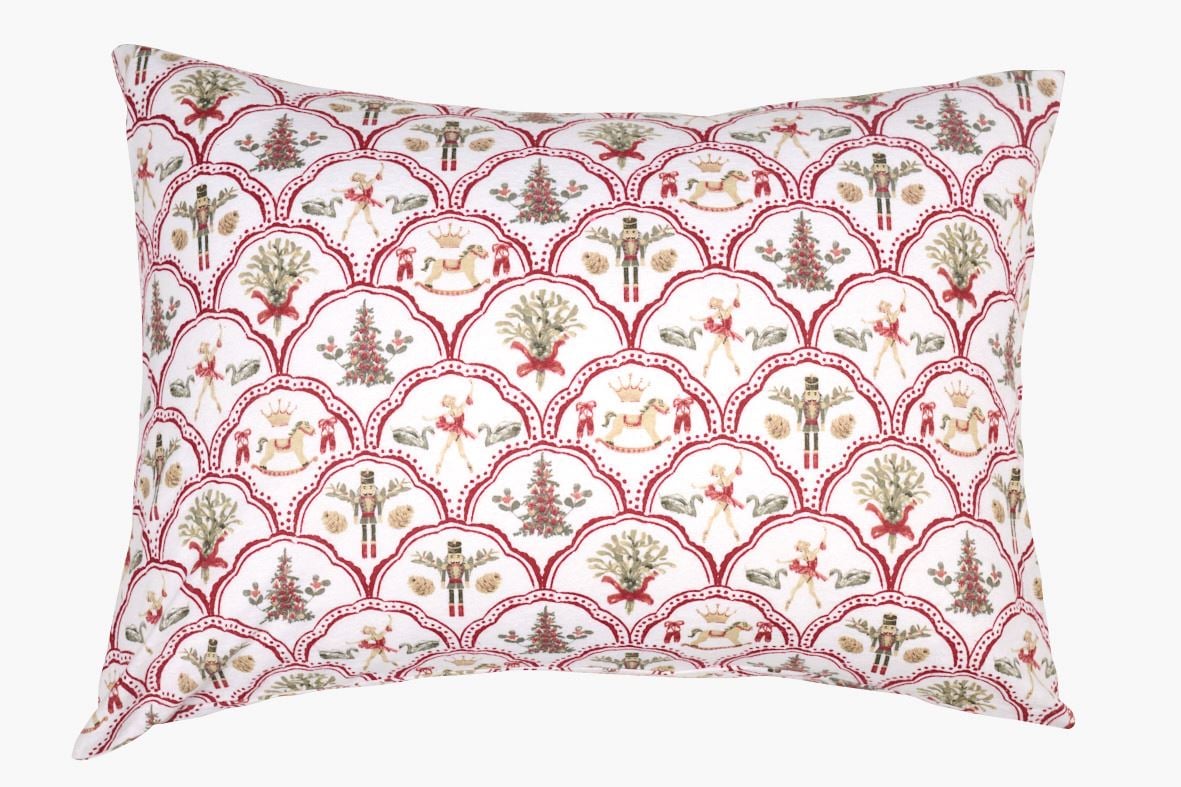 Flanell putevar multi rød - 50x70 cm multi rød - 1