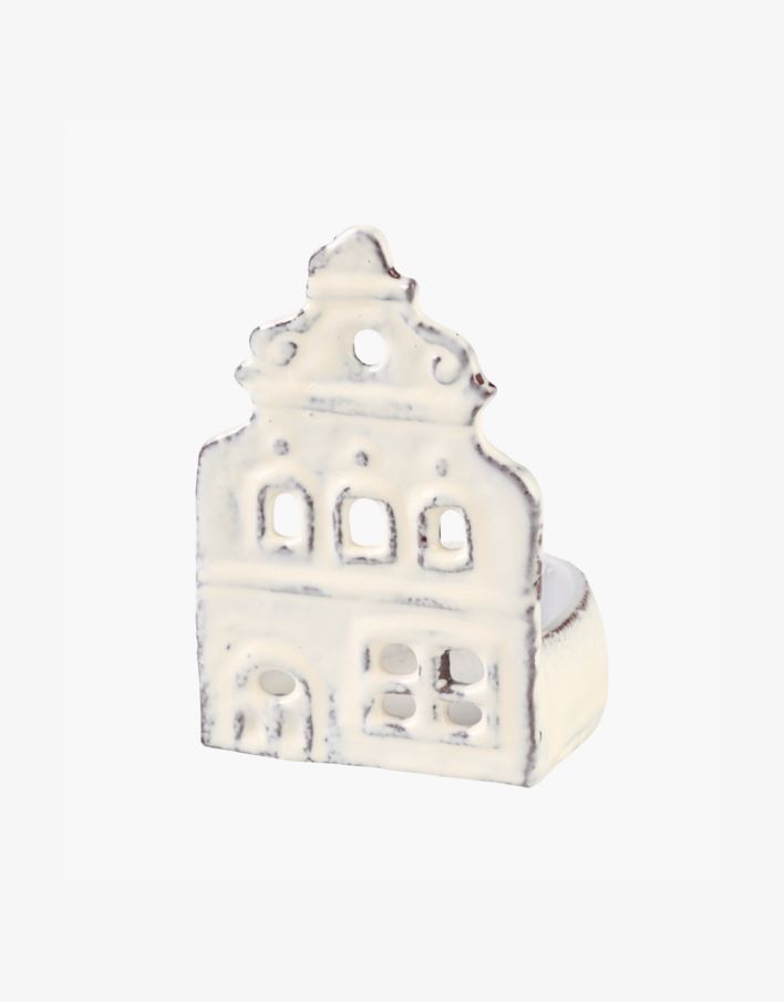 Telysholder hvit - 6x6x9 cm hvit - 1