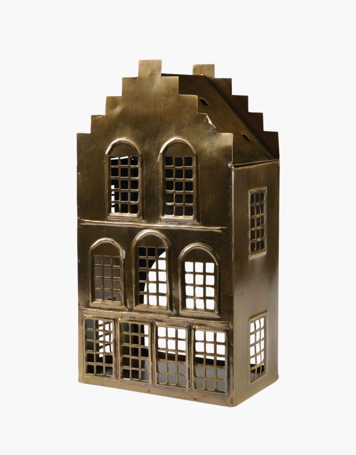 Telysholder messing - 16,5x9,5x30,5 cm messing - 1