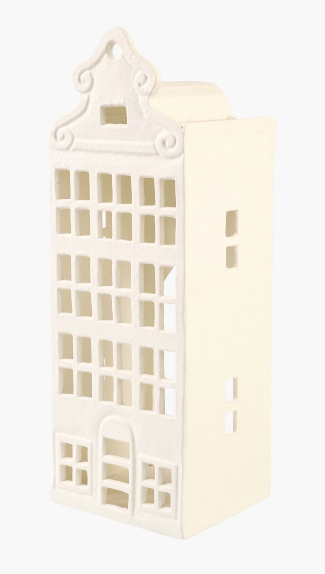 Telysholder hvit - 14x12x39 cm hvit - 1