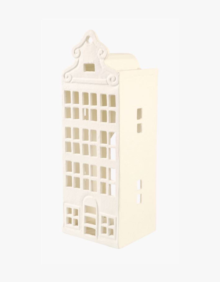 Telysholder hvit - 14x12x39 cm hvit - 1