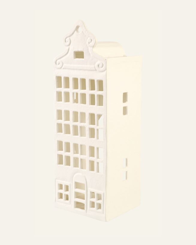 Telysholder hvit - 14x12x39 cm hvit - 1