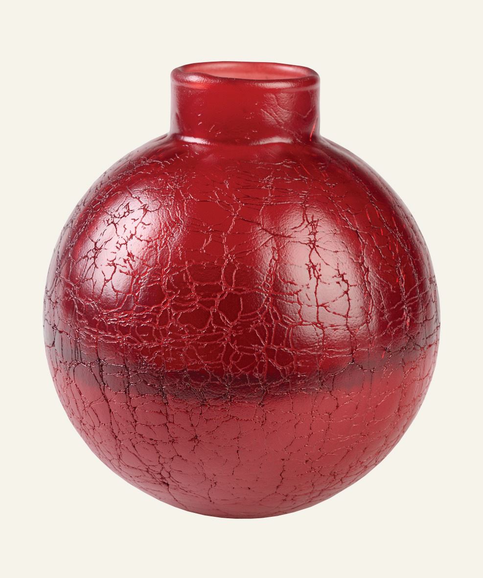 Vase rød - 13,5x15 cm rød - 1