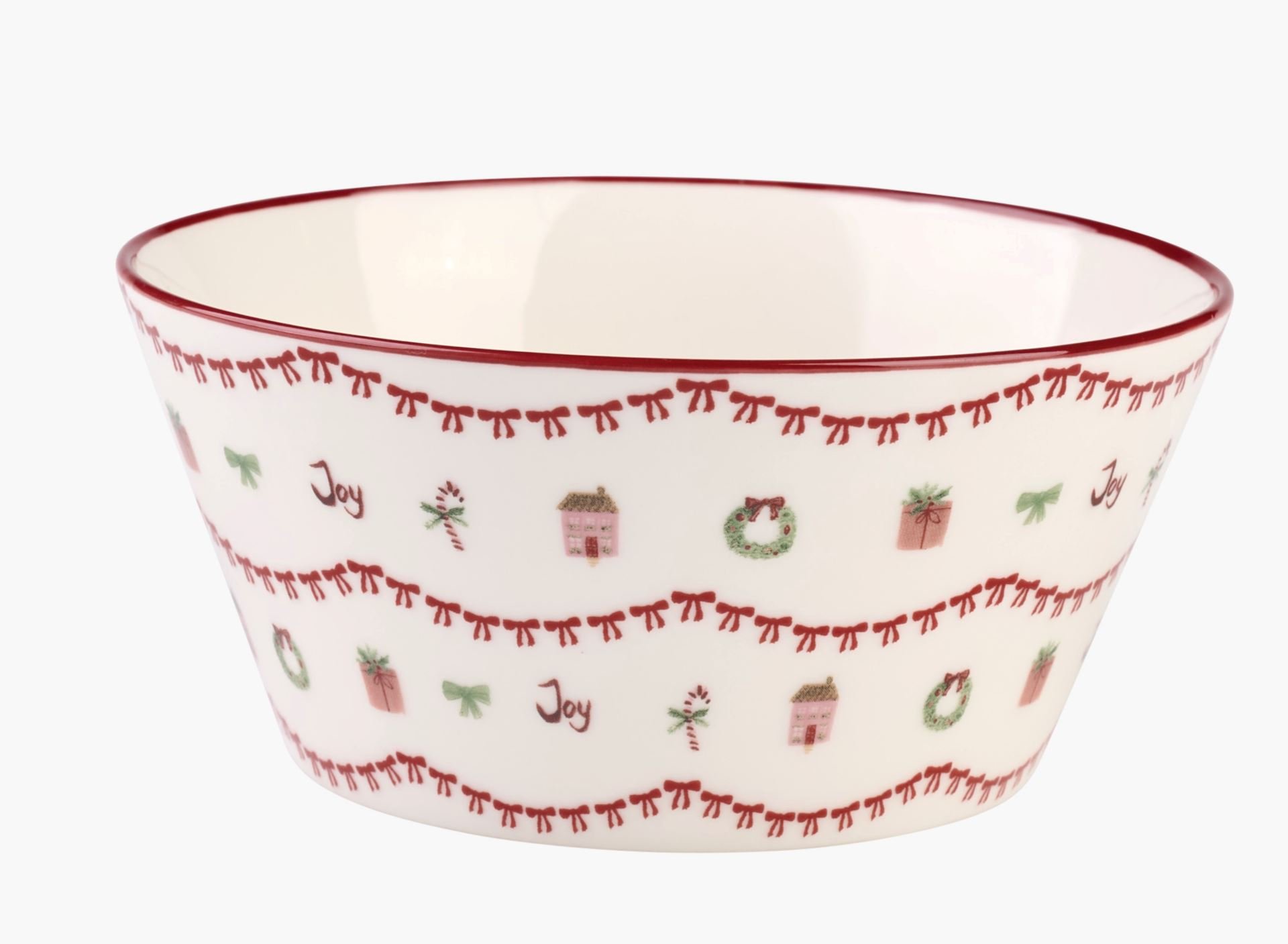 Skål rød - ø13,8 h6,3 cm rød - 1