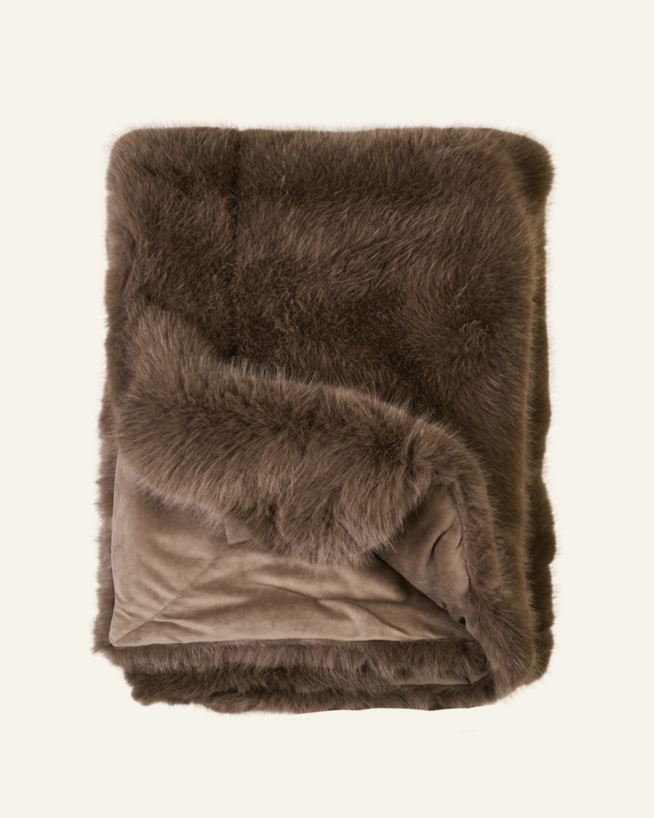 Pelspledd taupe - 130x170 cm taupe - 1