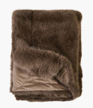 Kid Meribel Pelspledd Taupe 130x170 cm