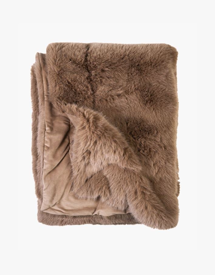 Pelspledd kamel - 130x170 cm kamel - 1