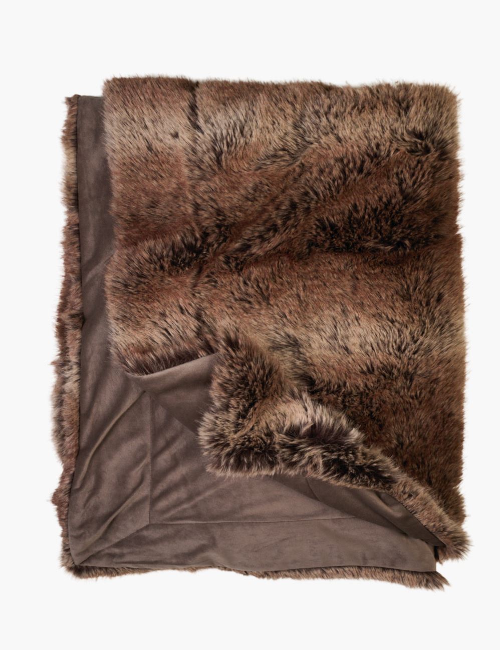 Pelspledd brun - 130x170 cm brun - 1