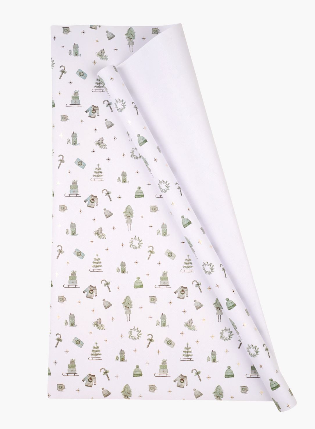 Gavepapir grønn - 70cm x 3m grønn - 1