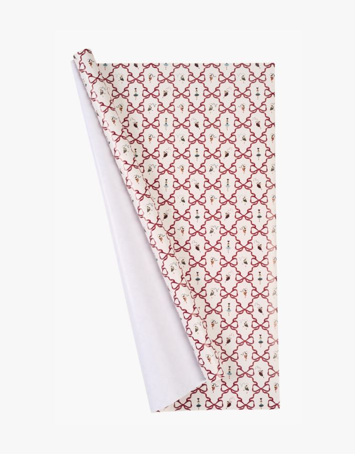 Gavepapir multi rød - 70cm x 3m multi rød - 1