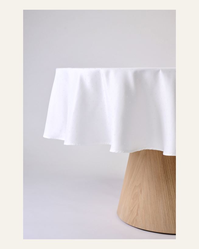 Rund duk hvit - ø180 cm hvit - 1