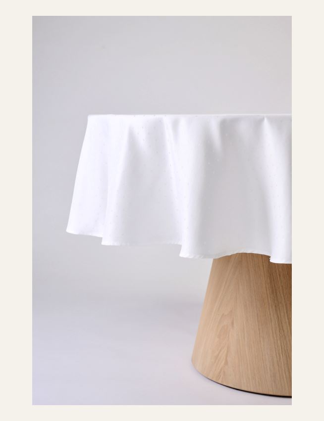 Rund duk hvit - 3