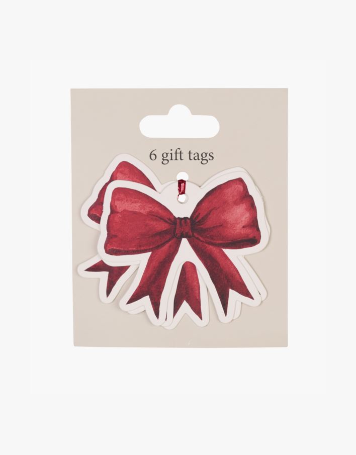 Merkelapp 6stk rød - 7 cm rød - 1