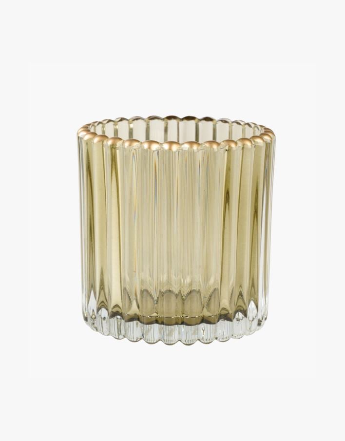 Telysholder grågrønn - 9x9 cm Grågrønn - 1