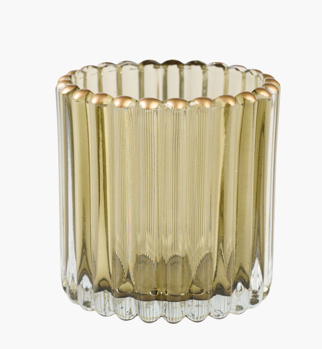 Telysholder grågrønn - 9x9 cm Grågrønn - 1