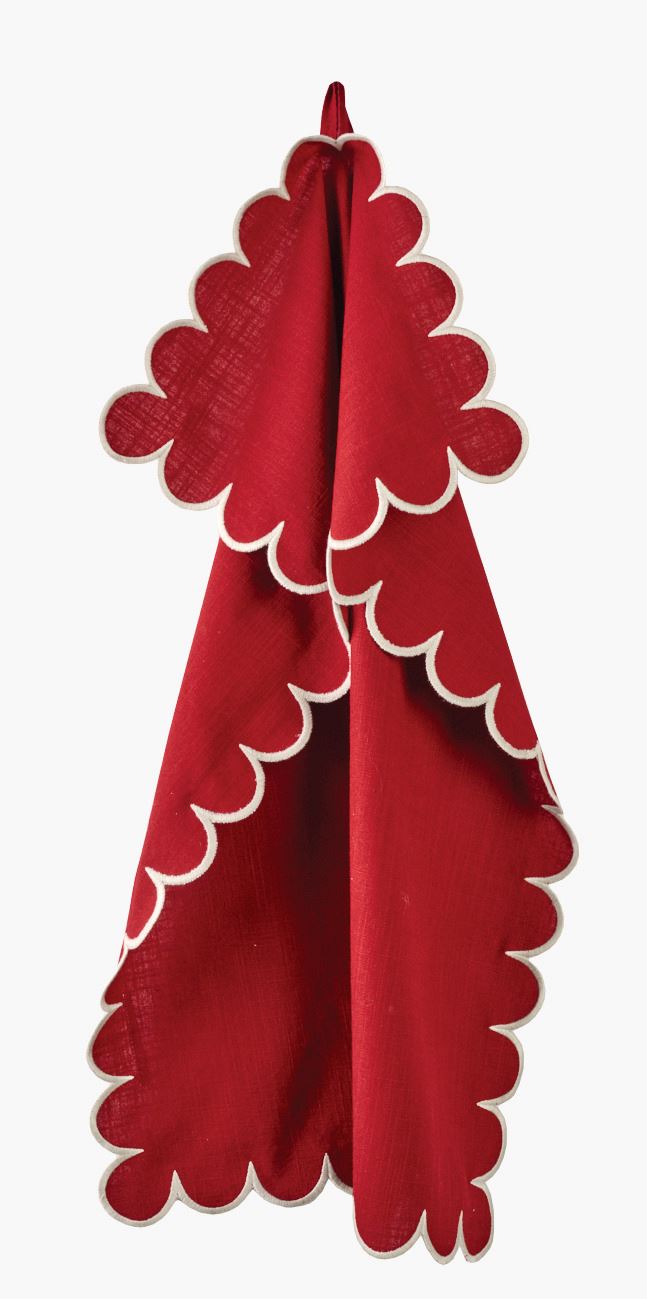 Kjøkkenhåndkle rød - 70x50 cm rød - 1