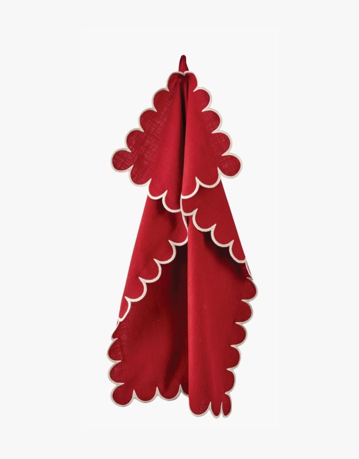 Kjøkkenhåndkle rød - 70x50 cm rød - 1