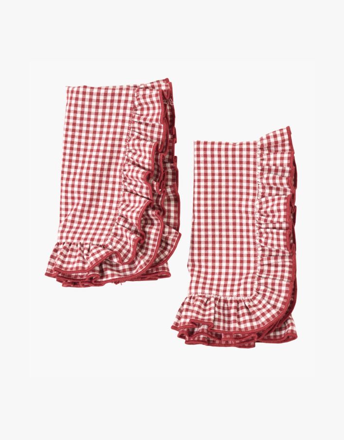 2pk tøyserviett rød - 45x45 cm rød - 1