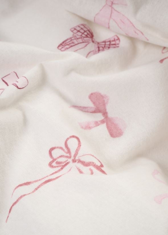 Flanell sengesett multi rosa - 3