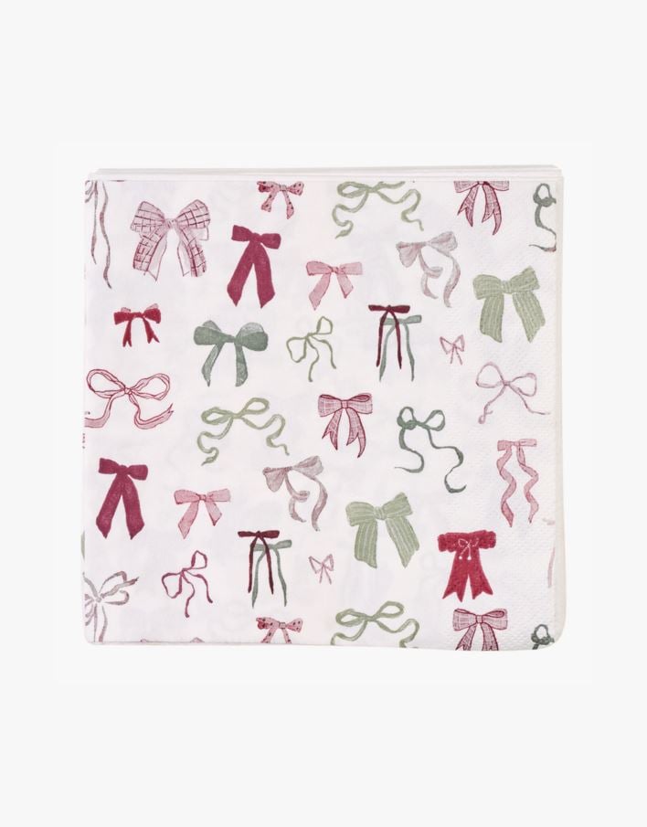 Papirservietter multi rød - 33x33 cm multi rød - 1