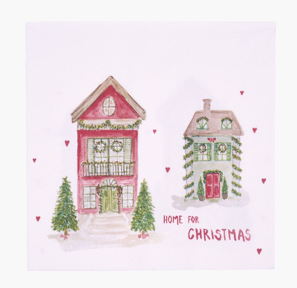 Papirservietter multi rød - 33x33 cm multi rød - 1