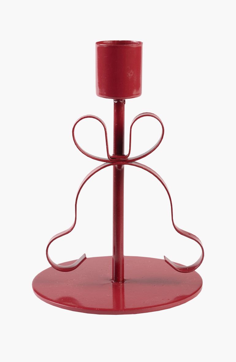 Lysestake mørk rød - 8,6x8,6x12,5 cm mørk rød - 1