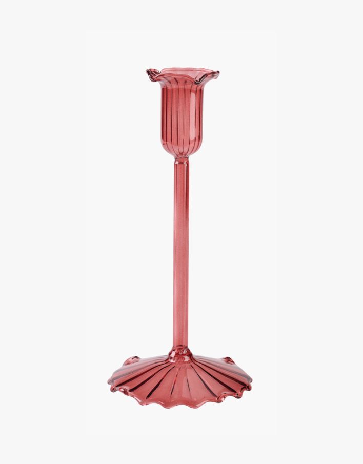 Lysestake rød - 9x9x20 cm rød - 1