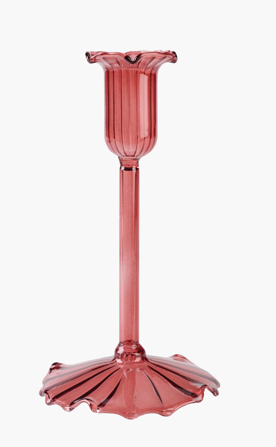 Lysestake rød - 9x9x17 cm rød - 1