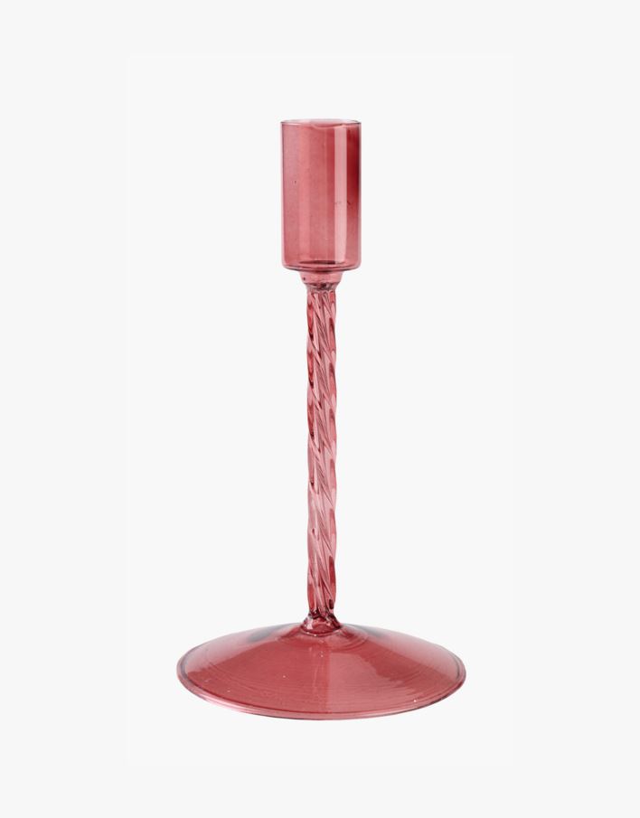 Lysestake rød - 9x9x18 cm rød - 1