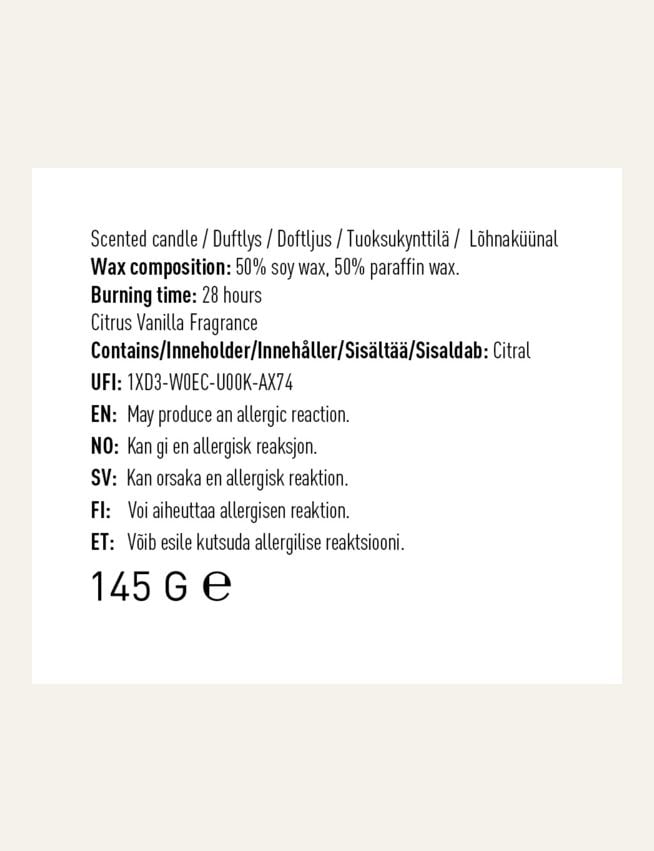 Duftlys beige - 2