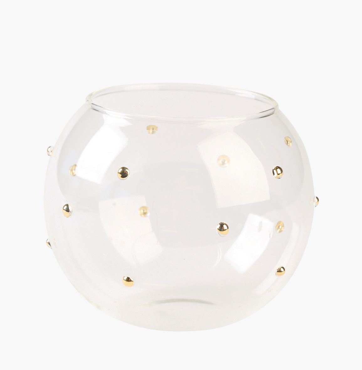 Telysholder transparent - 10x10x8 cm transparent - 1