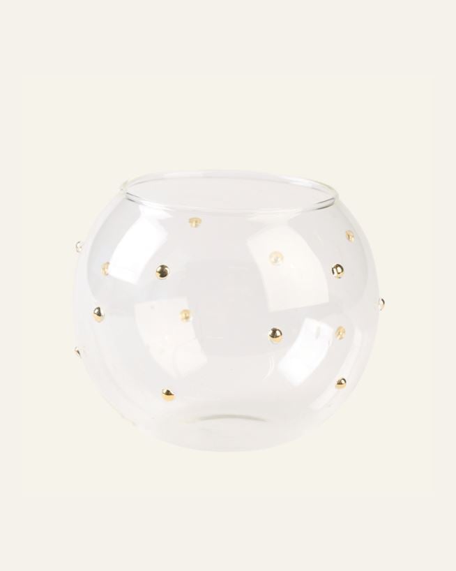 Telysholder transparent - 10x10x8 cm transparent - 1