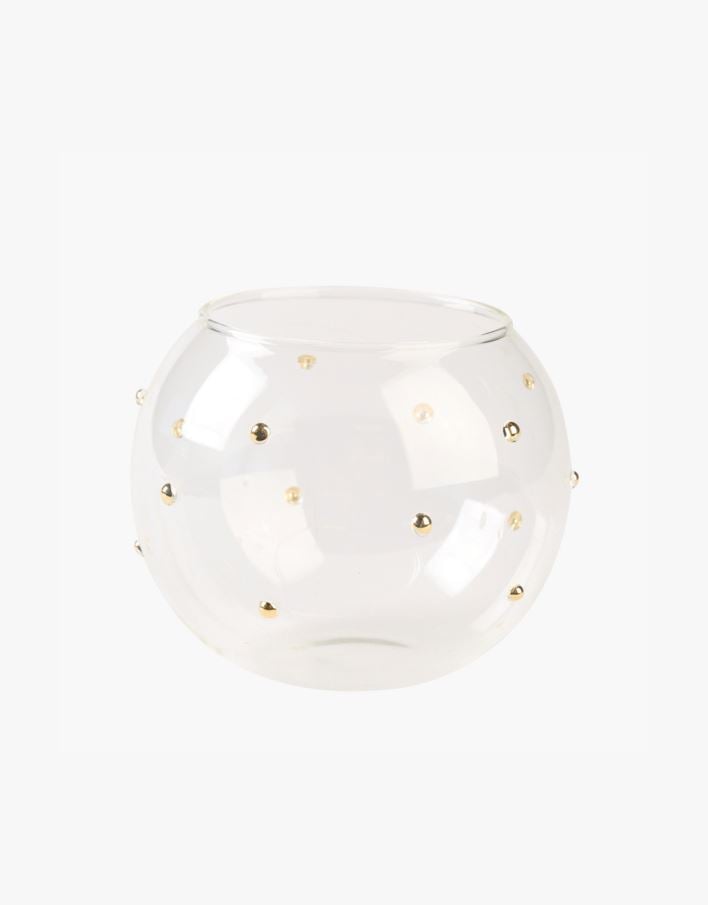 Telysholder transparent - 10x10x8 cm transparent - 1